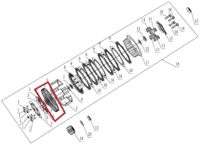 Kayo Tt 190 R Debriyaj Dişlisi A6