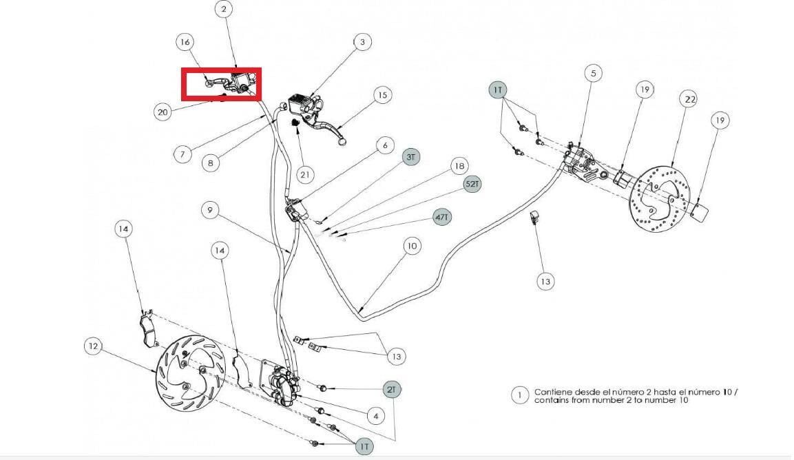 Torrot Muvı Ön Fren Maneti
