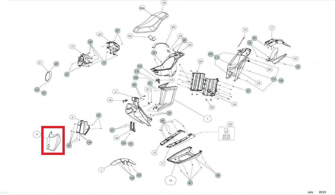 Torrot Muvı Siyah Ön Grenaj