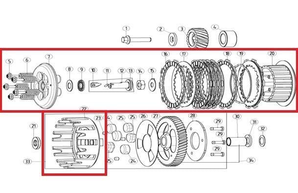 Kayo Kt 250 - Yuki Debriyaj Komple D7