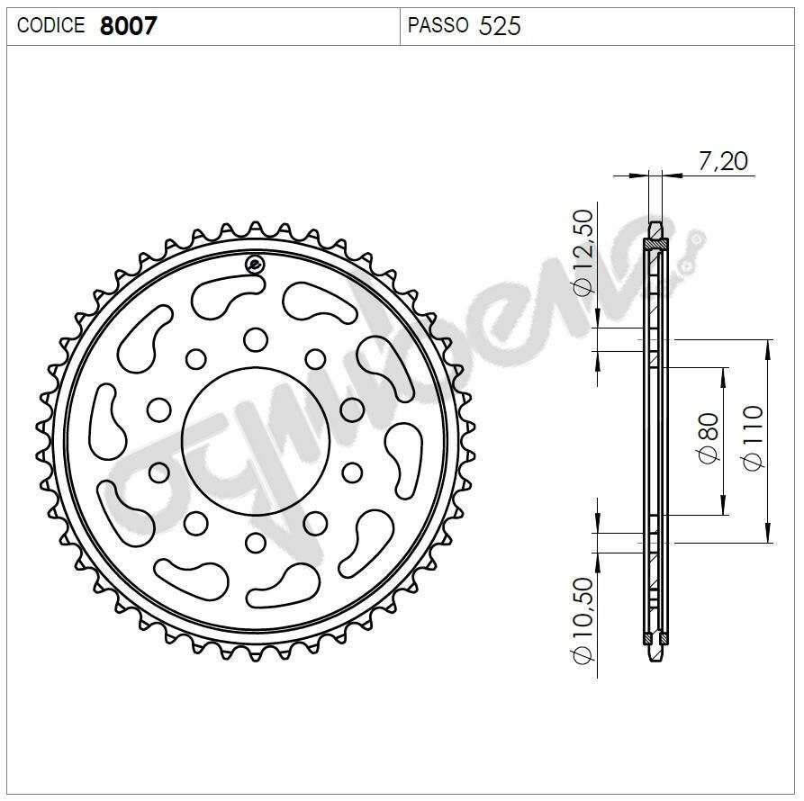 Honda Ognıbene Arka Dişli 44T