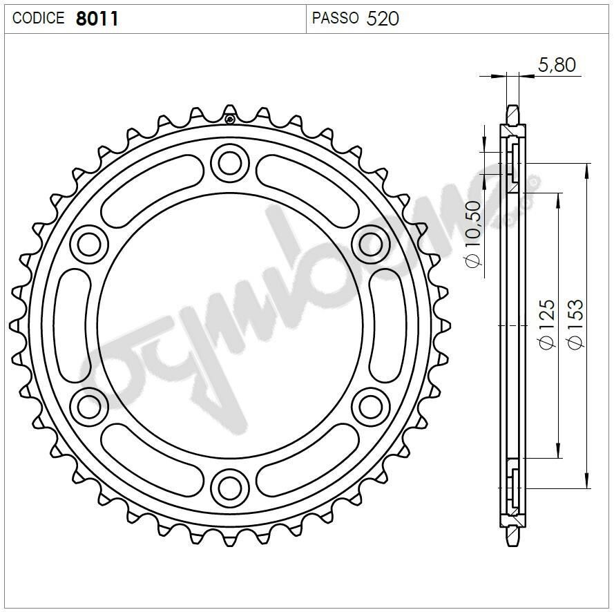Honda Crf 250 L Ognıbene Arka Dişli 43T