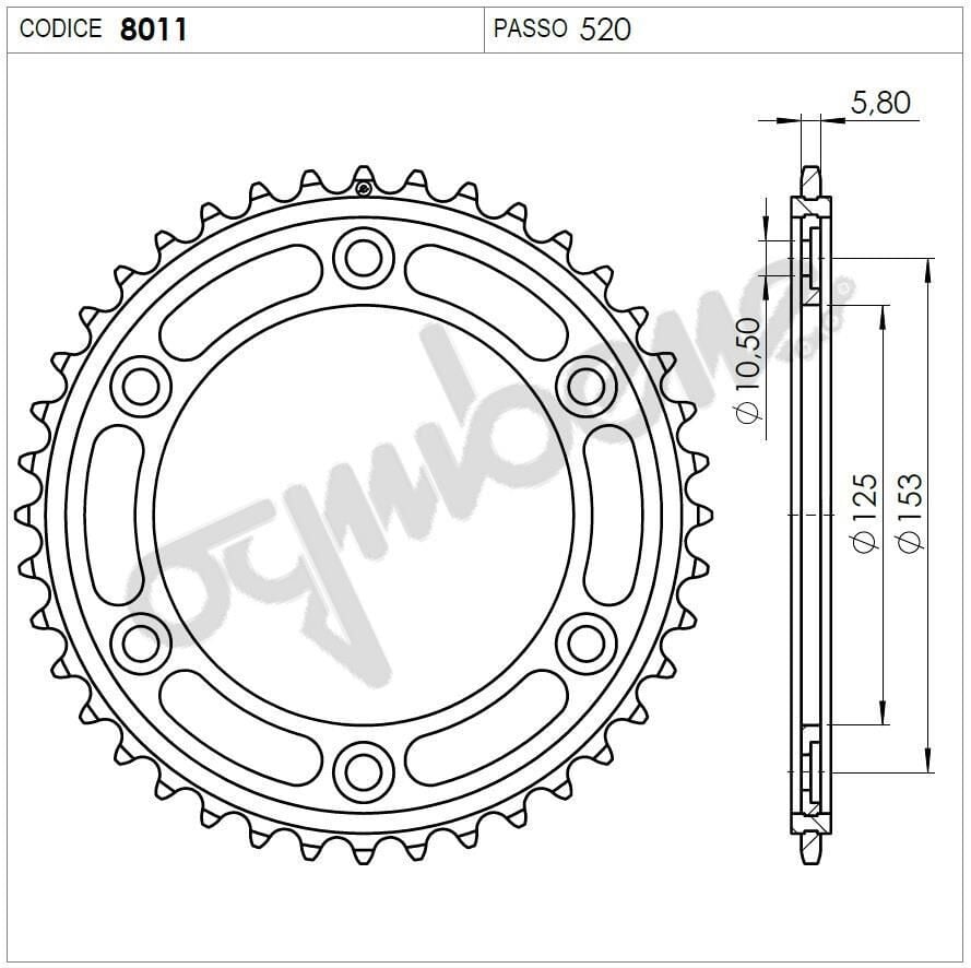 Honda Crf 250 L Ognıbene Arka Dişli 43T