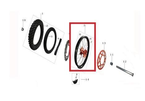 Kayo Kt 250 Arka Jant K