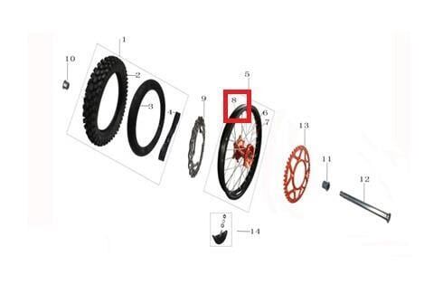 Kayo Kt 250 Arka Jant Çemberi