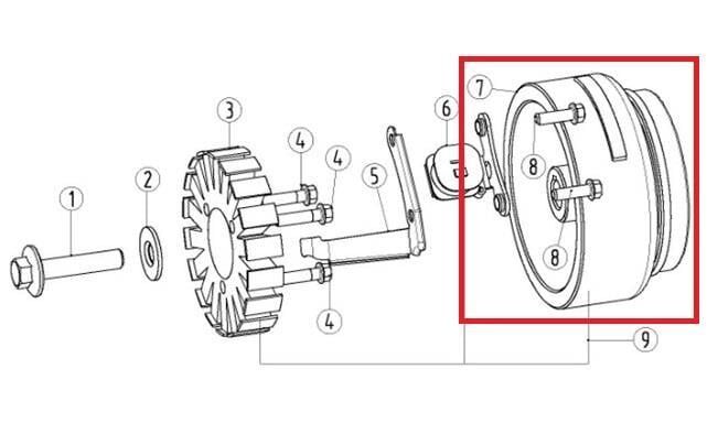 Kayo Kt 250 - Yuki Rotor Komple D5