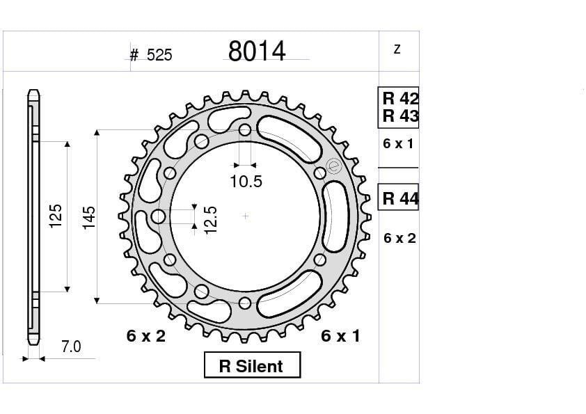 Yamaha Ognıbene Arka Dişli 43T