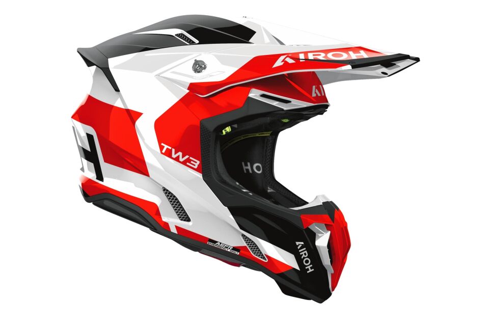 Airoh Twist 3 Fancy Kırmızı Glos Motosiklet Kaskı