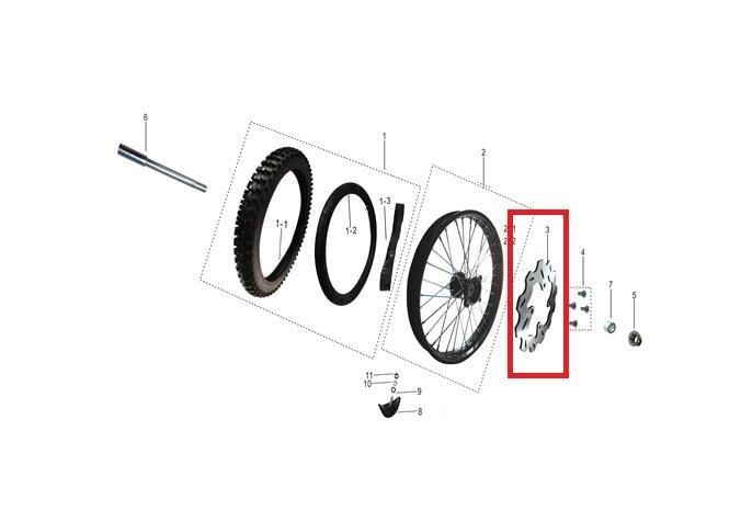 Kayo Tt 190 R Ön Fren Diski