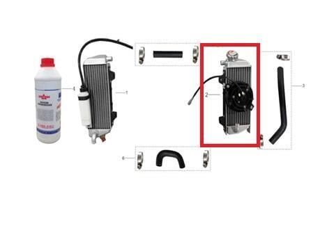 Kayo Kt 250 - Sağ Radyatör