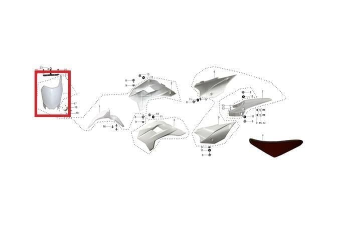 Kayo Tt 190 R Ön Numara Kapağı