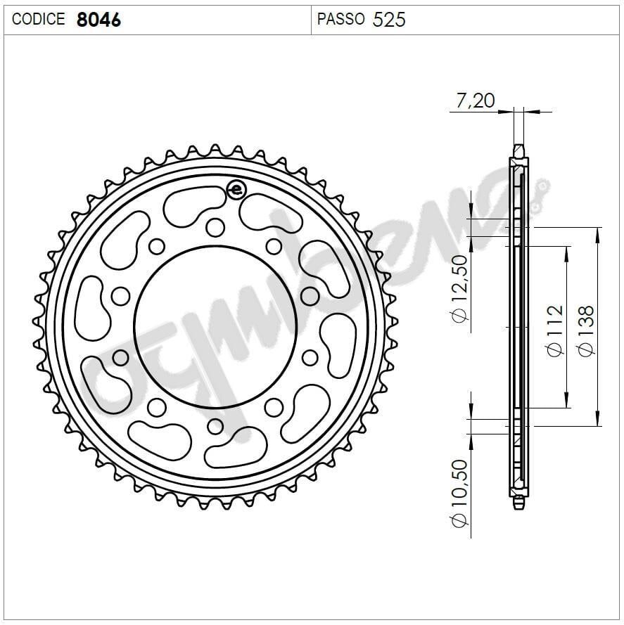 Honda 600-900 97 Ognıbene Arka Dişli 41T