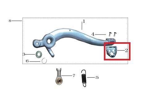 Kayo Kt 250 Arka Fren Pedal Ucu C4