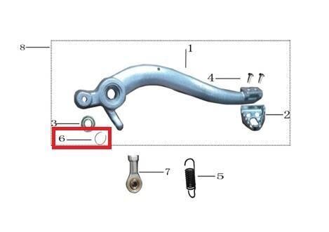 Kayo Kt 250 Arka Fren Pedal Yaylı Klipsi B2