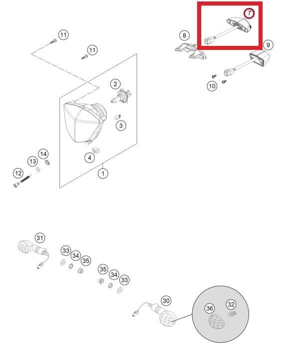 Taıl Lıght Ktm Orj Yp A6-1