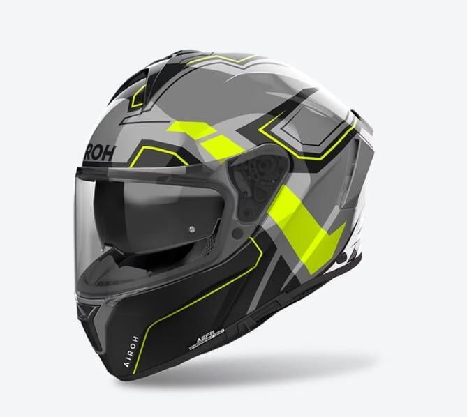 Airoh Spark 2 Dart Sarı Parlak Motosiklet Kaskı