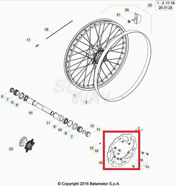 Front Brake Dısk , Rr 4T Beta Orj Yp