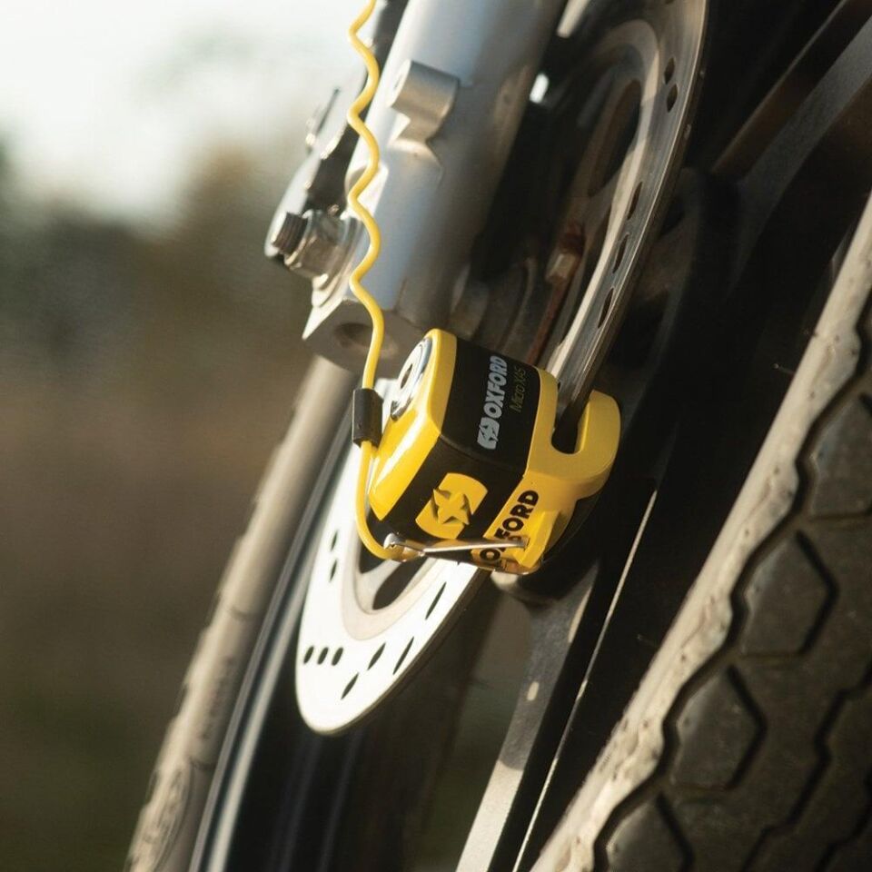 Oxford Mıcro Xa5 Alarmlı Disk Kilidi Sarı