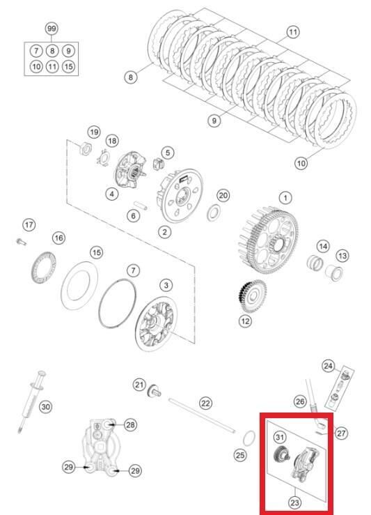 Slave Cılynder Ktm Orj Yp A6-2