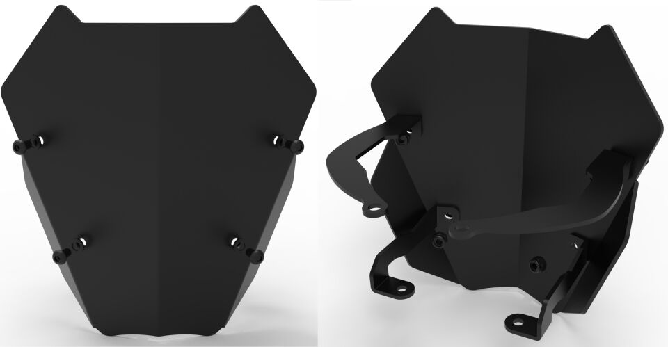 Cf Moto Cl-x 250 Siyah Ön Spor Cam (Siperlik)