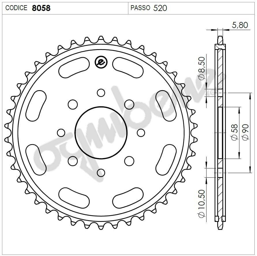 Honda 125 Ca Rebel Ognıbene Arka Dişli 42T