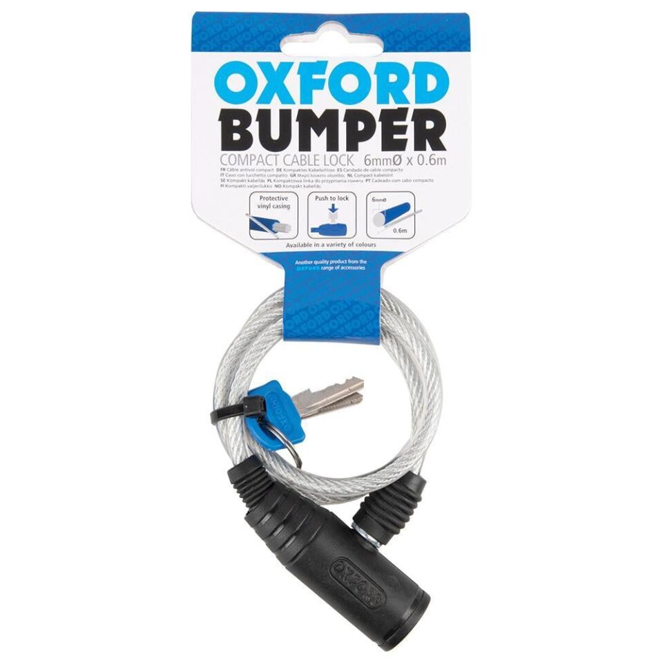 Oxford Bumper Kablo Kilit Şeffaf 6Mm X 600Mm
