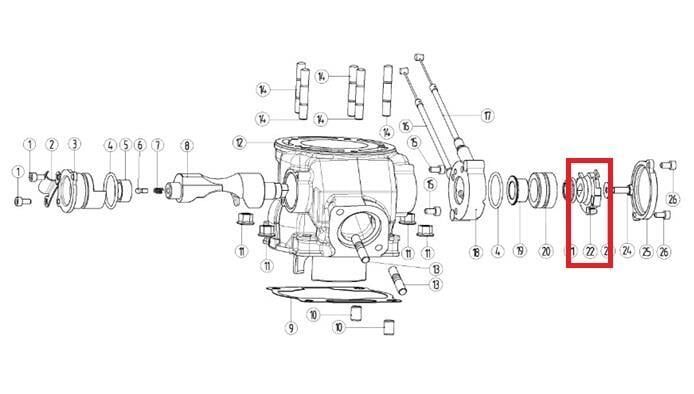 Kayo Kt 250 - Yuki Egzoz Kontrol Valf Anahtarı E2