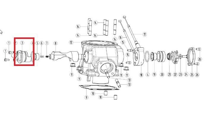 Kayo Kt 250 - Yuki Egzoz Valf Kapağı C1