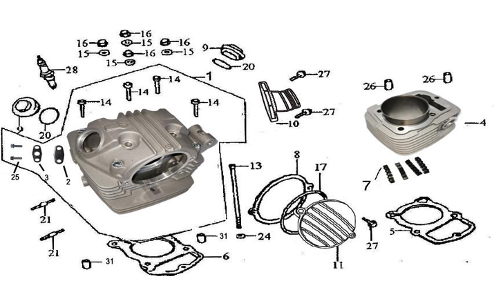 Kayo K2 Silindir Kapak