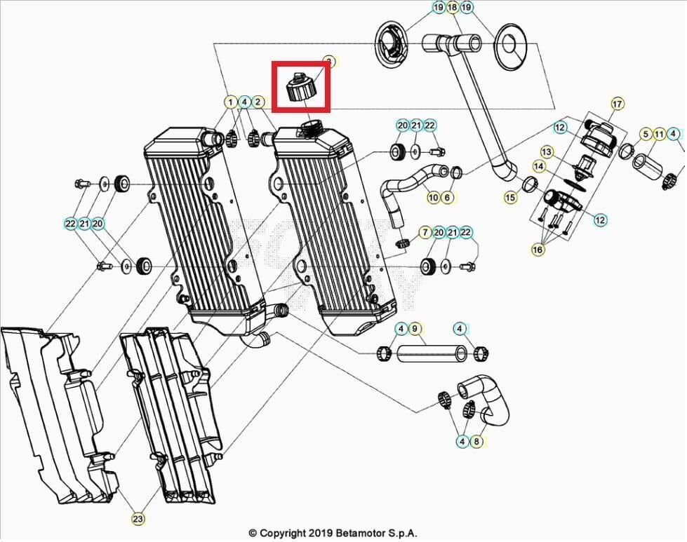 Radyatör Kapağı Beta Orj Yp B6-3