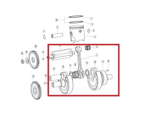 Kayo Kt 250 - Yuki Krank Komple K