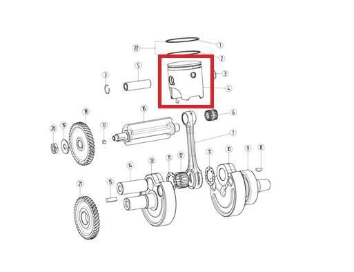 Kayo Kt 250 - Yuki - Piston
