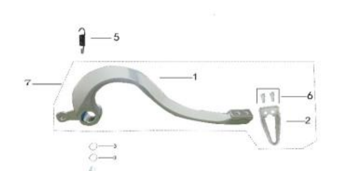 Kayo K2 Arka Fren Pedalı