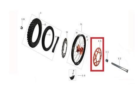 Kayo Kt 250 Arka Dişli
