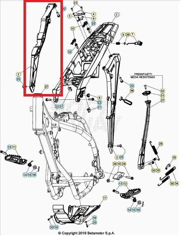 Rear Frame Connectıon Black Rr Beta Orj Yp