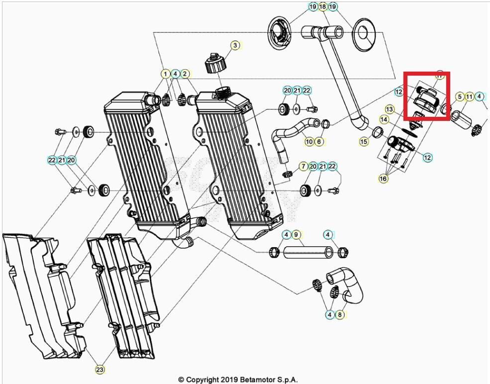 Thermostat Case Beta Orj Yp B13-2