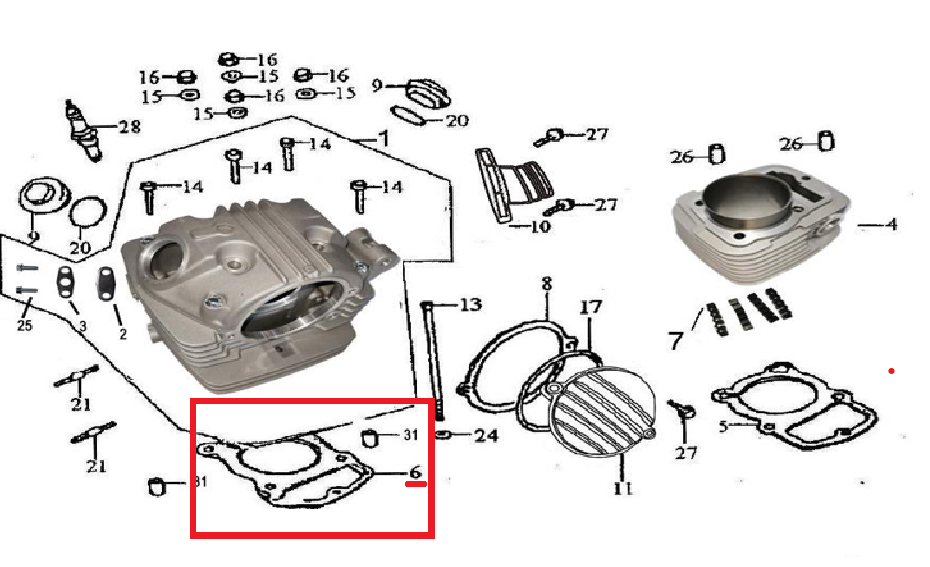Kayo K2 Silindir Kapak Contası