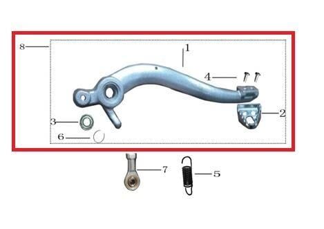 Kayo Kt 250 Arka Fren Pedalı