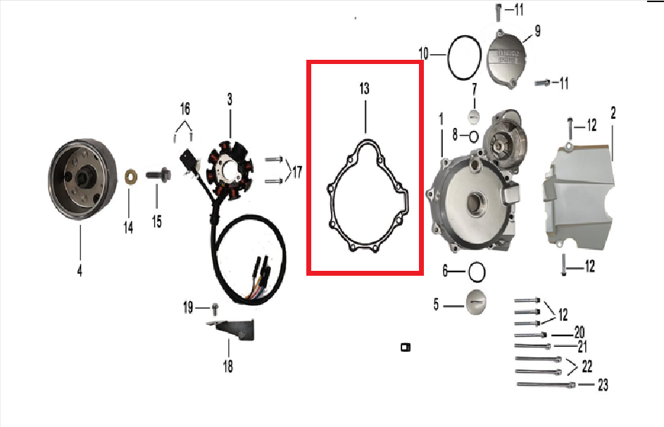Kayo K2 Sol Kapak Conta