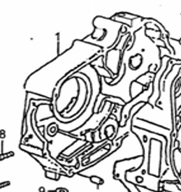 Kayo Ts 90 Krank Kutusu Kapağı Sol B1