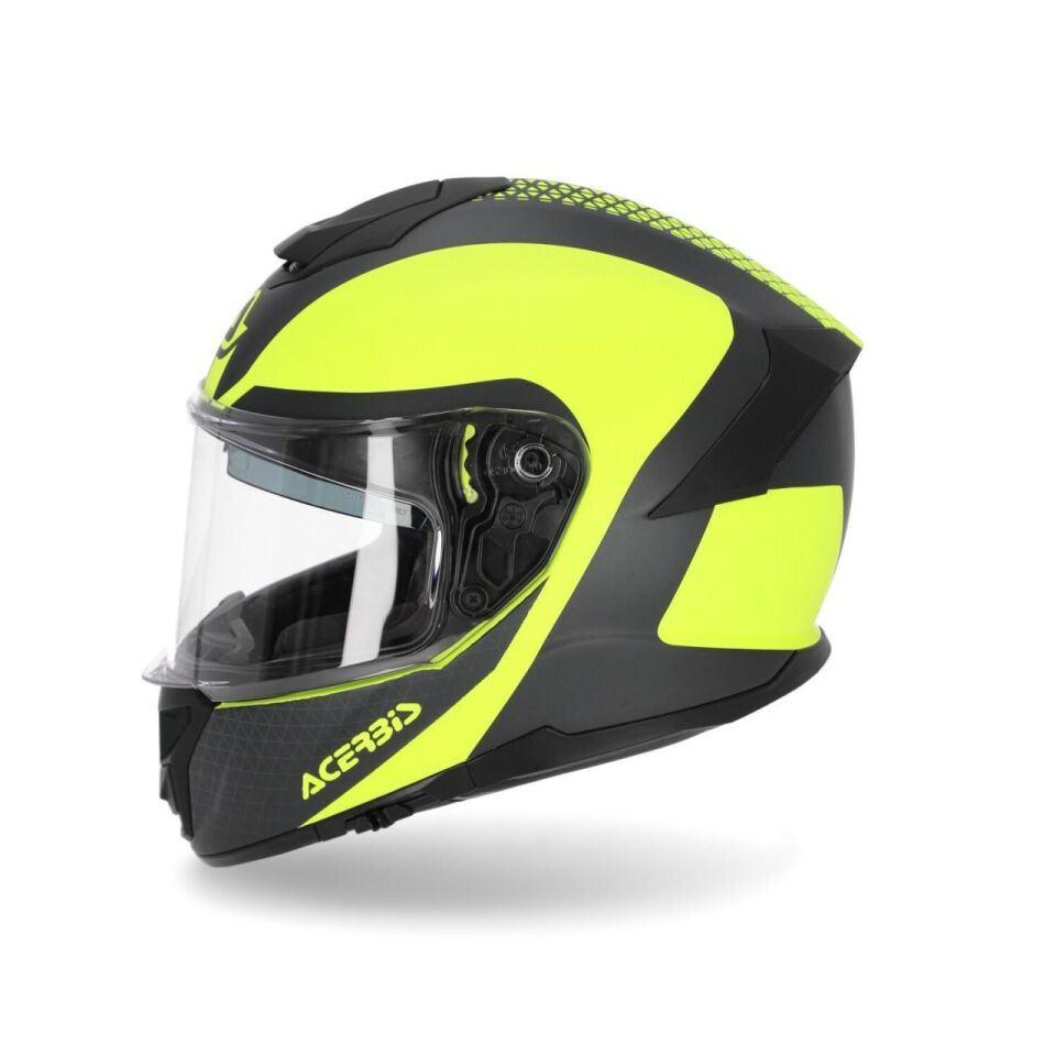 Acerbis Krapon Kask Siyah Sarı