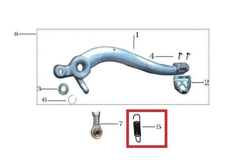 Kayo Kt 250 Arka Fren Pedal Yayı