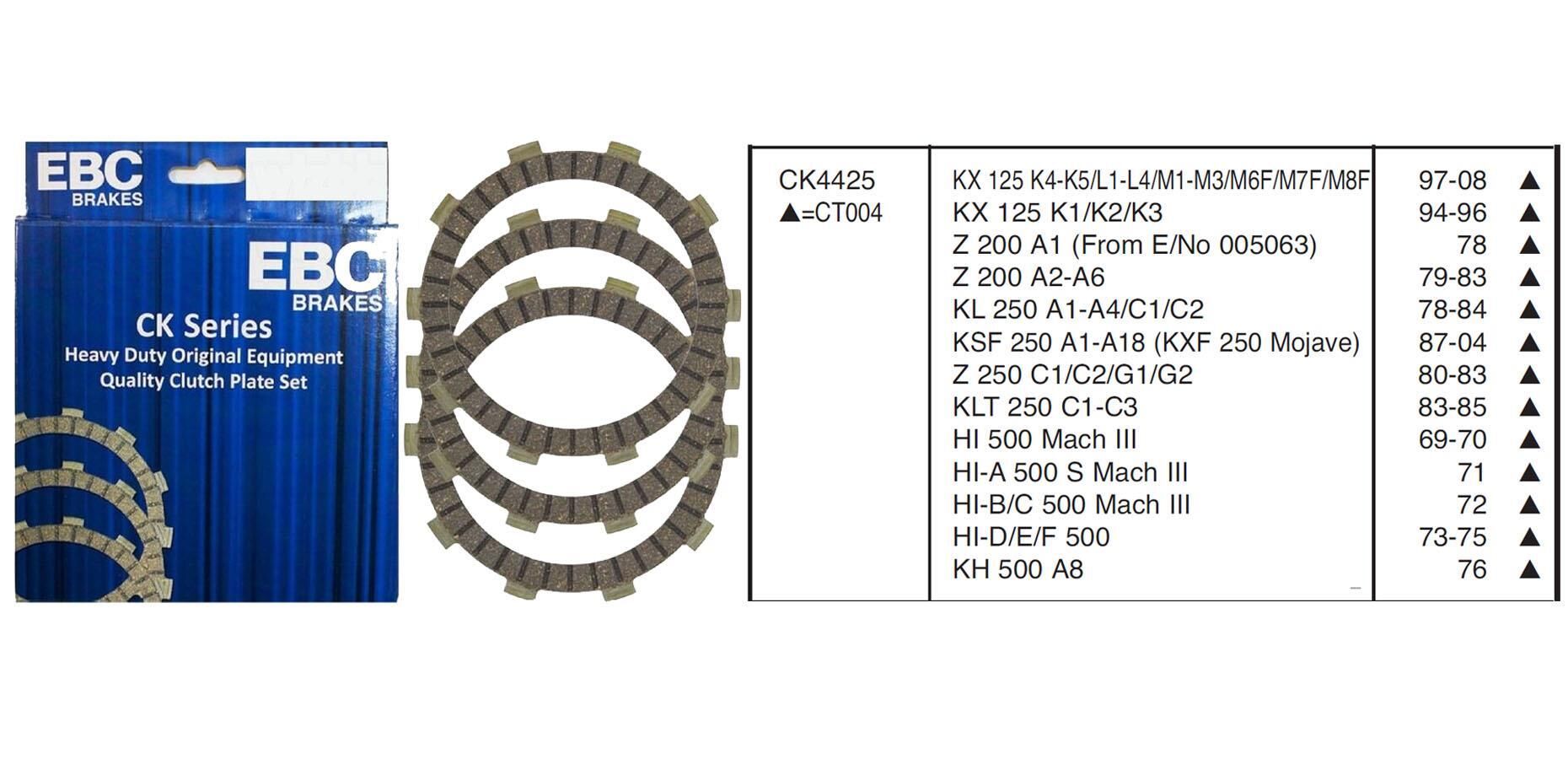 Kawasaki KX 125 97-08 EBC DEBRİYAJ BALATASI