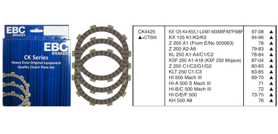 Kawasaki KX 125 97-08 EBC DEBRİYAJ BALATASI
