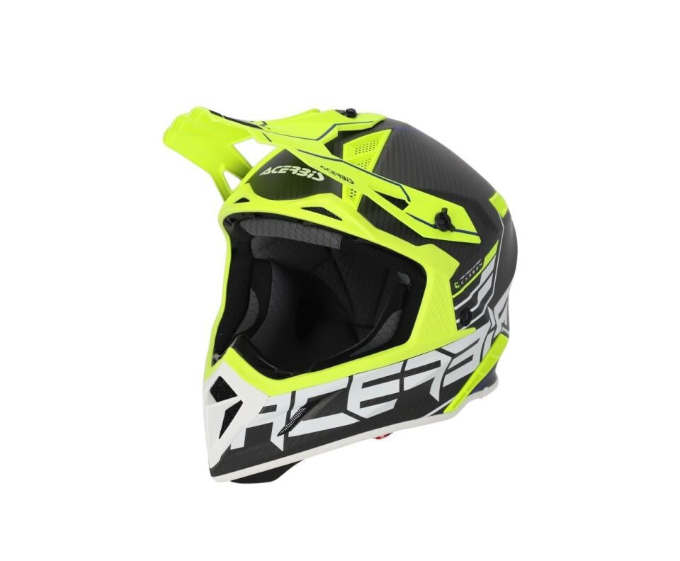 Acerbis Steel Carbon 22-06 Kask Siyah Sarı