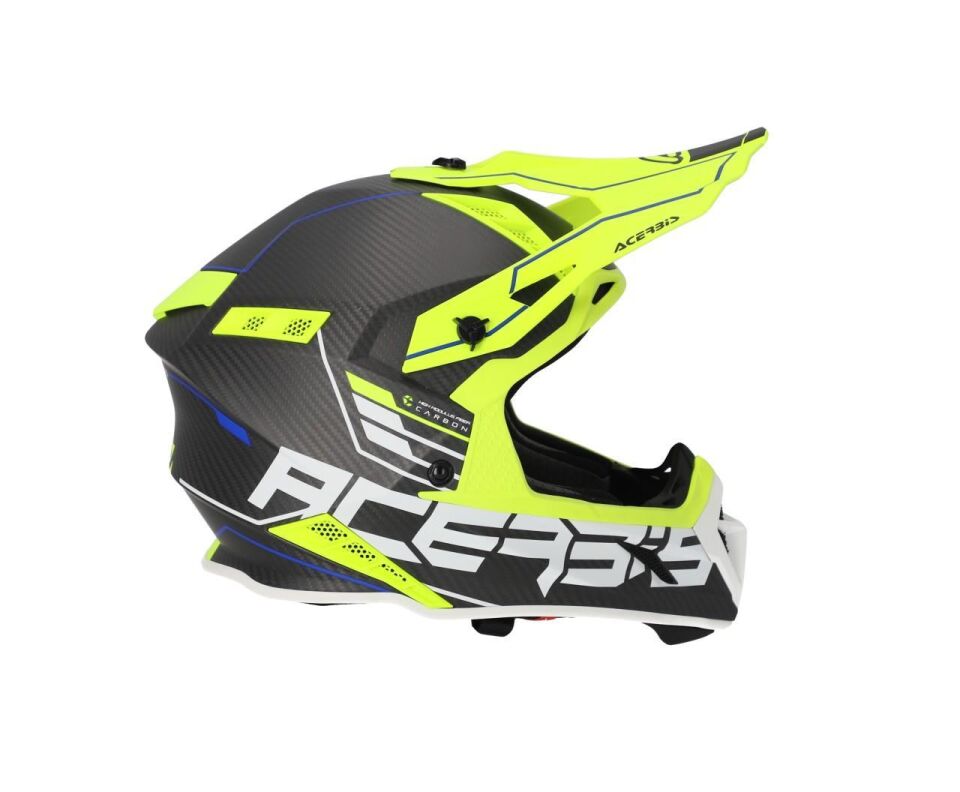 Acerbis Steel Carbon 22-06 Kask Siyah Sarı