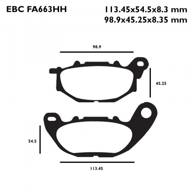 Yamaha R25 15-18 EBC ÖN FREN BALATASI