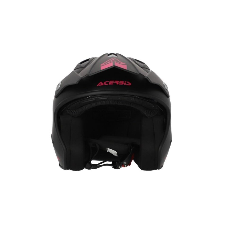 Acerbis Jet Arıa 22-06 Kask Siyah Pembe