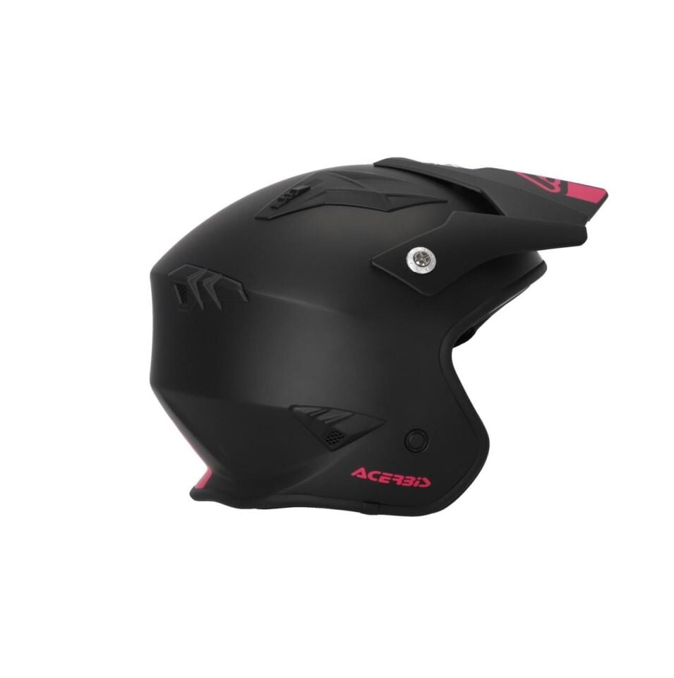 Acerbis Jet Arıa 22-06 Kask Siyah Pembe