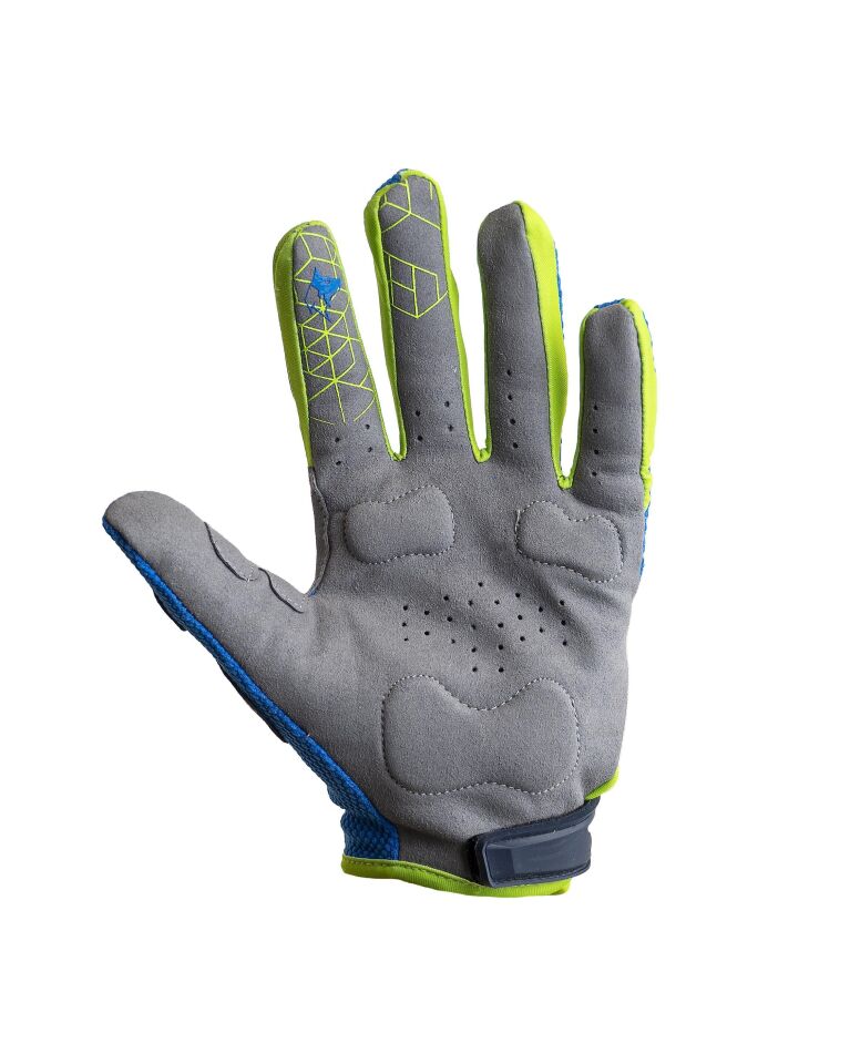 Wlf Racıng Mx Eldiven Mavi Yeşil